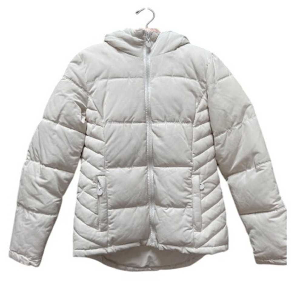 Stoic‎ Womens White Puffer Hooded Jacket Full Zip Quilted - XS